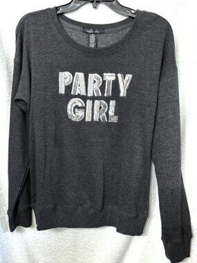 Party Girl by sable sky in a light weight 'sweatshirt' style.  NWT Size S